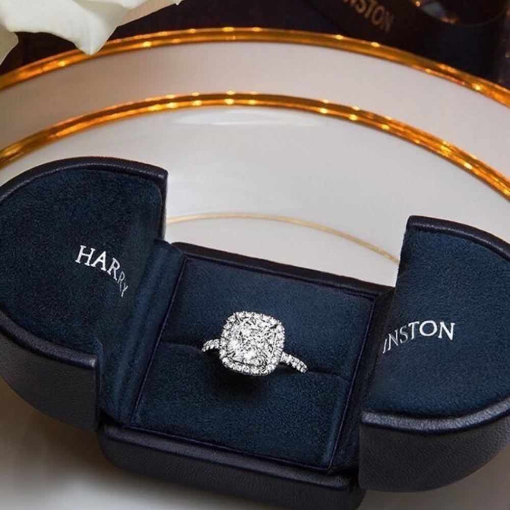3.25Ct Halo Sterling Silver 925 Cushion Cut Engagement Solitaire Ring